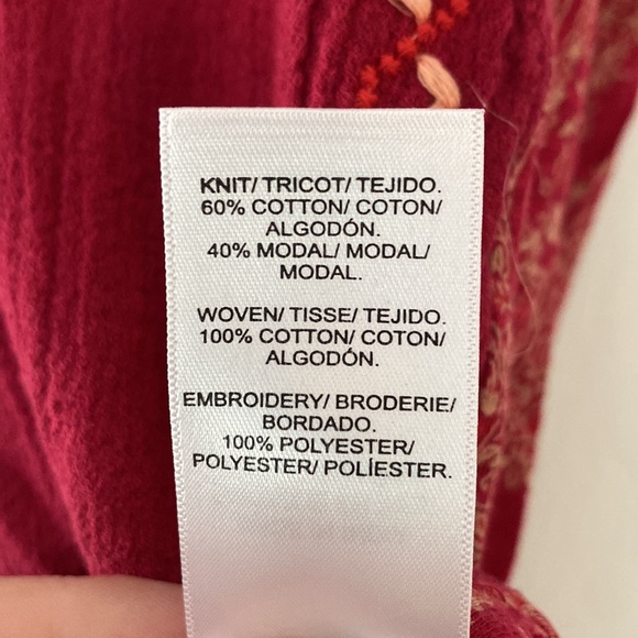 Lucky Brand Printed/Embroidered Women’s Tank - Picture 6 of 6